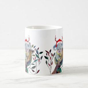 Mug Aussie Noël Koala Gum Tree Santa Hat Rouge