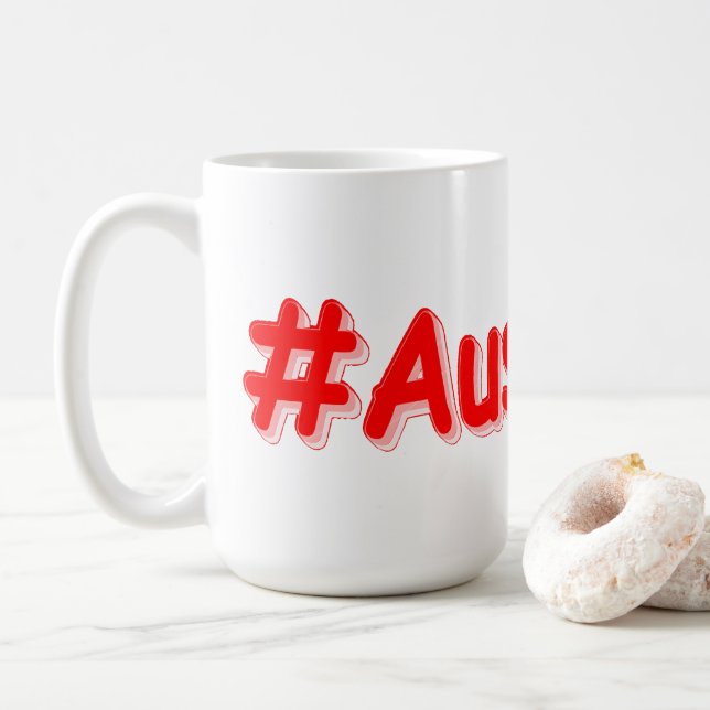 Mug "#Australia" Joli Design. Commandez dès maintenant (Avec donut)