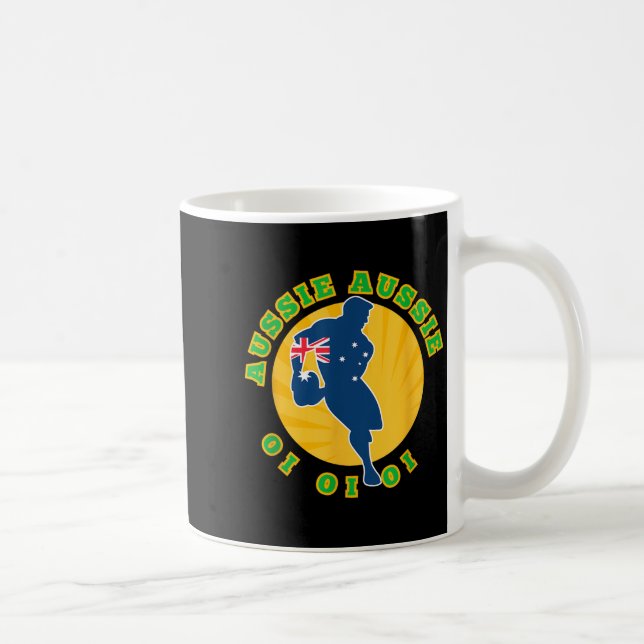 Mug Australia Rugby, Wallabies Aussie Aussie Aussie Oi (Droite)