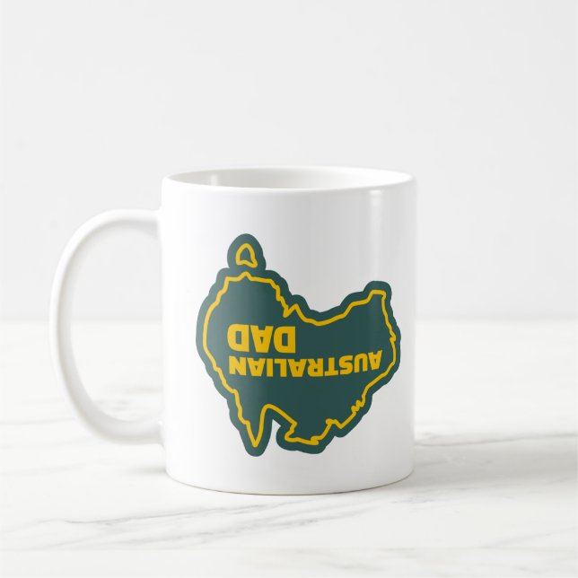Mug Australian Dad - Drôle Fête des pères (Gauche)