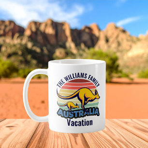 Mug Australie Voyage Kangaroo Sunset Custom Keepsaké