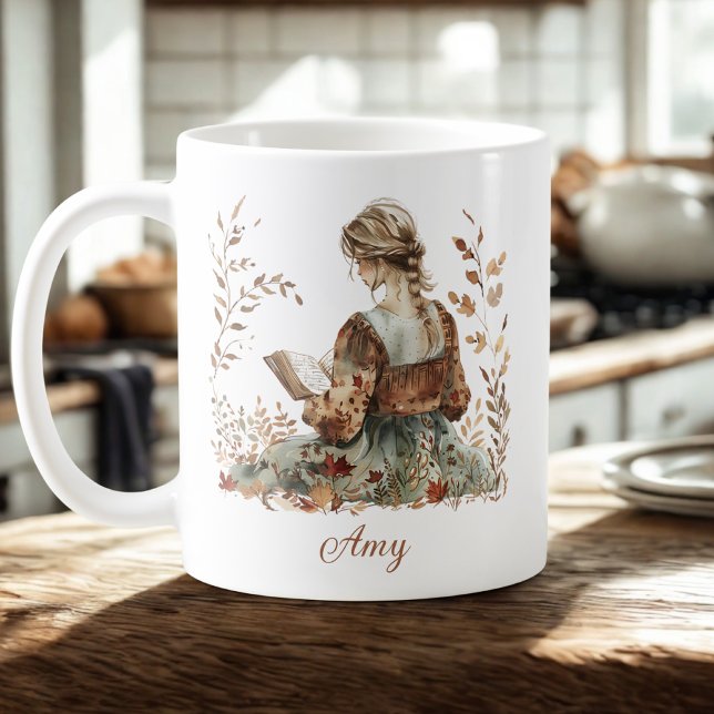 Mug Auteur de livre d'automne (Créateur téléchargé)