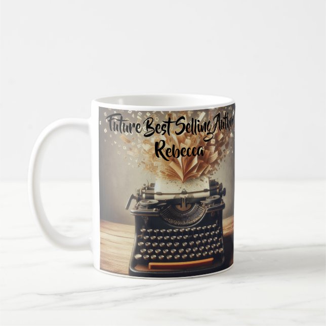 Mug Auteur de vente optimale de futur personnalisable (Gauche)