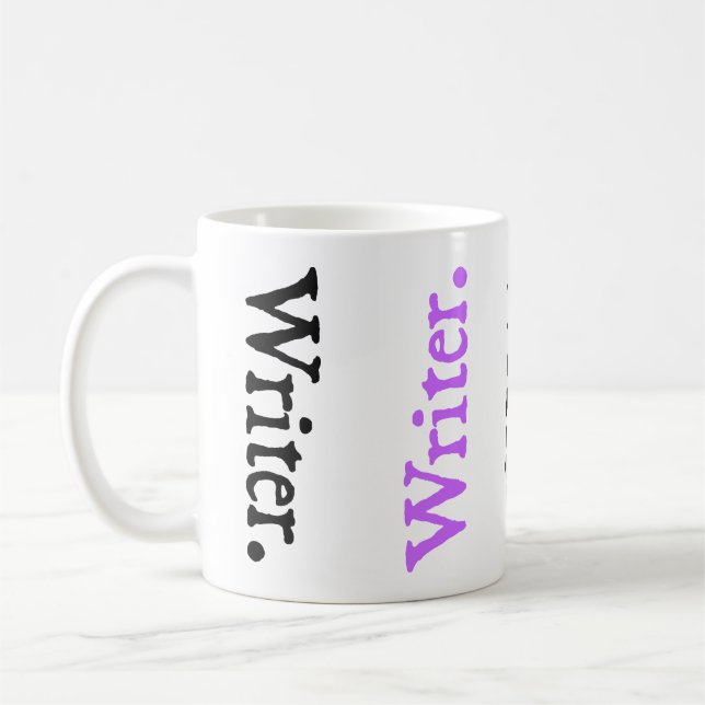 Mug Auteur vertical de Colorsplash d'inversion (Gauche)