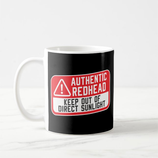 Mug Authentique Tête De Rouge À L'Écart Du Soleil Dire (Gauche)