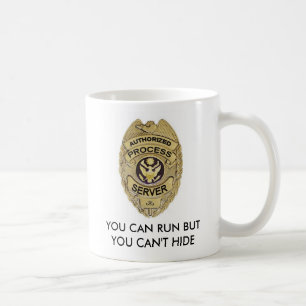 Mug authorizedprocessbadge, VOUS POUVEZ COURIR MAIS