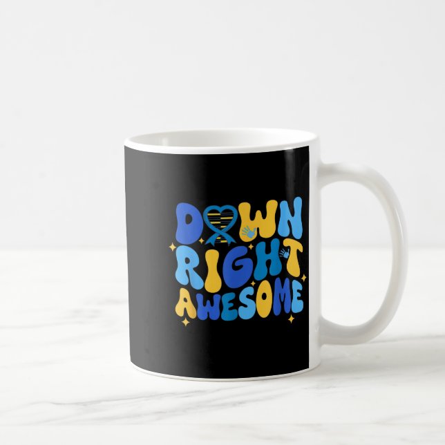Mug Autism adhd down syndrome awareness 321 down right (Droite)