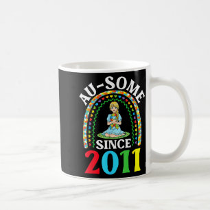 Mug Autisme Incroyable Ausome Depuis 2011 Joyeux 15e A
