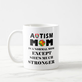 Mug Autisme Maman beaucoup plus forte
