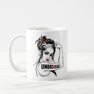 Mug Autisme Maman Mère Mama Indestructible Rosie