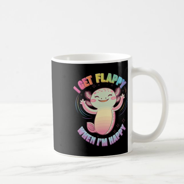 Mug Autisme Soutien Stimming Axolotl Je Obtiens Flappy (Droite)