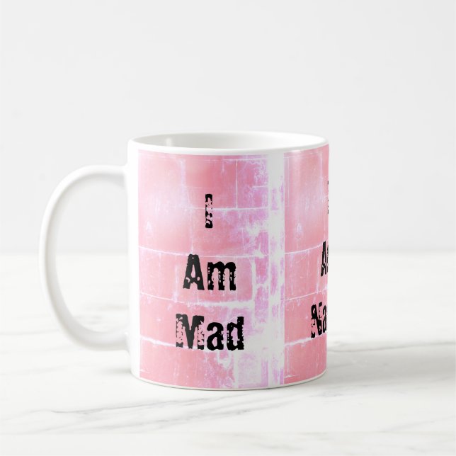 Mug Auto-Expression Texte Rustique Rose Arrière - plan (Gauche)