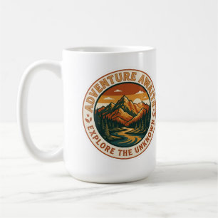 Mug Autocollant Aventure Attend - Montagne Nationale V