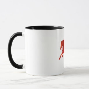 Mug Autocollant de cheval de feu