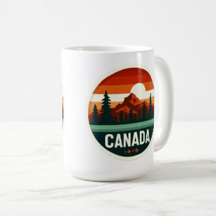 Mug Autocollant de voyage de montagne rétro Vintage Ca