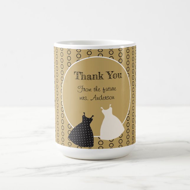 Mug Autocollant d'illustration de Baby Shower (Centre)