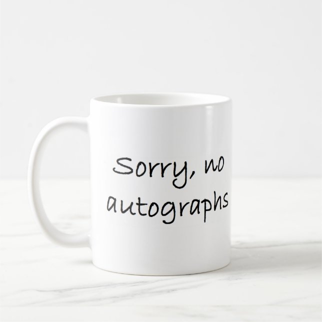 Mug autographes désolé non (Gauche)