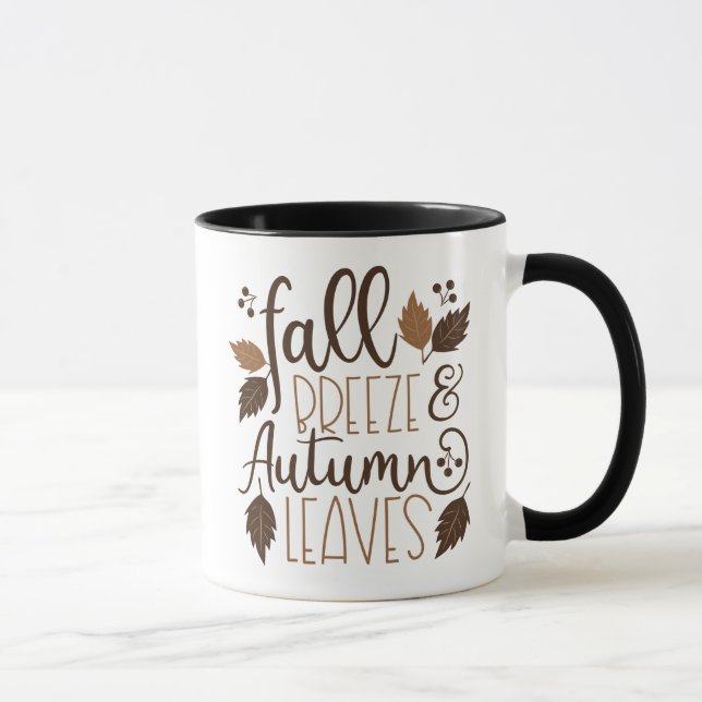 Mug Automne Breeze Feuilles d'automne (Droite)
