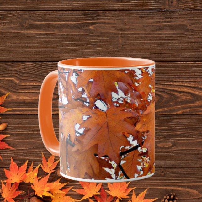 Mug Automne Chêne Feuille Floral (In Situ)
