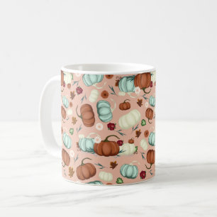 Mug Automne Citrouille Floral