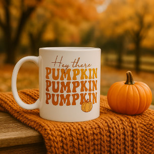 Mug Automne Citrouille Rétro Automne