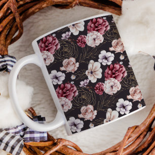 Mug Automne Cottage Ferme Thanksgiving Purple Gold