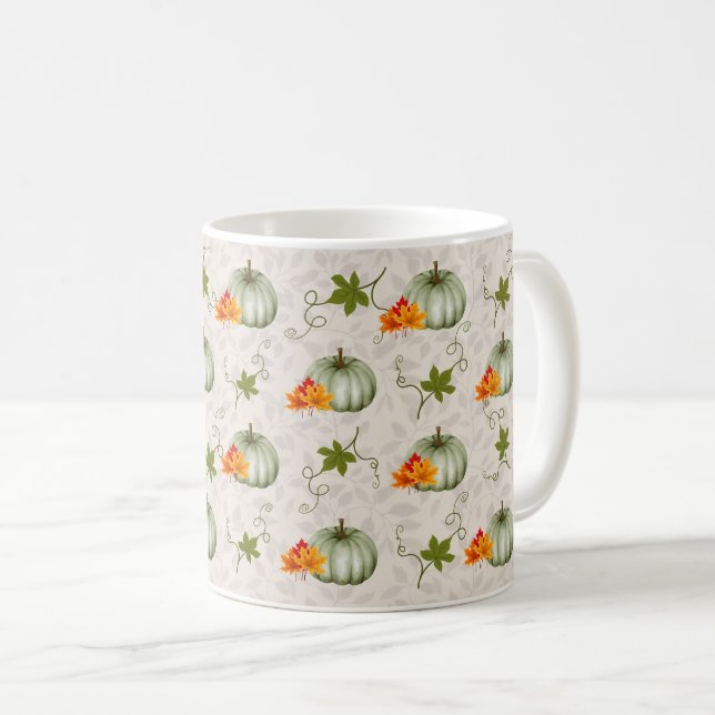 Mug Automne de saison automne Citrouille mignon Motif  (Devant droit)