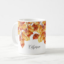 Automne Feuilles Aquarell Design