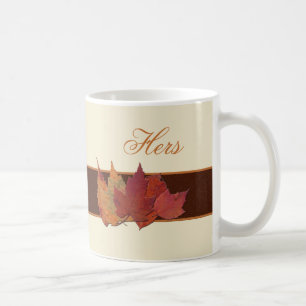 Mug Automne Feuilles en céramique "Hers Mug"