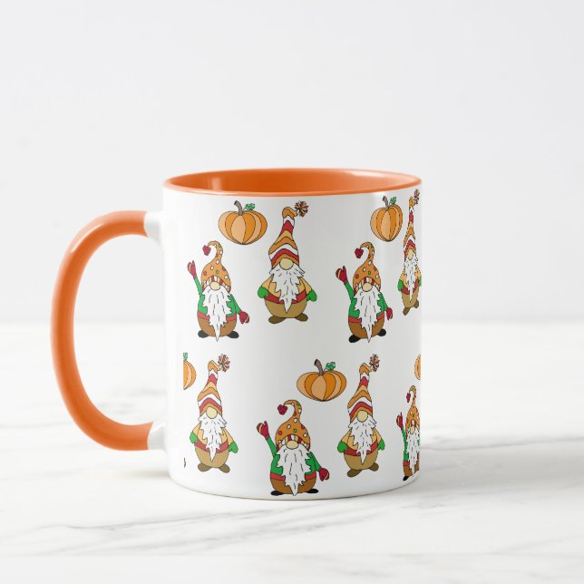 Mug Automne Gnome Automne Halloween saisonnier Hallowe (Gauche)