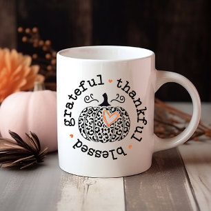 Mug Automne, Grâces, Remerciements, Béni