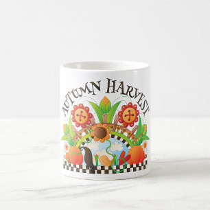 Mug Automne Harvest Art folklorique Citrouille et tour