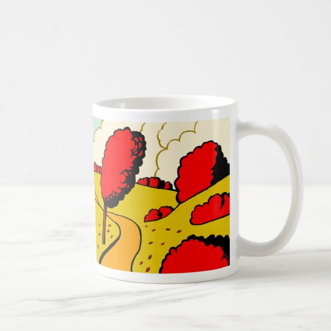 Mug Automne rouge (Droite)