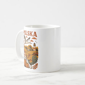 Mug Automne rural folklorique polonais