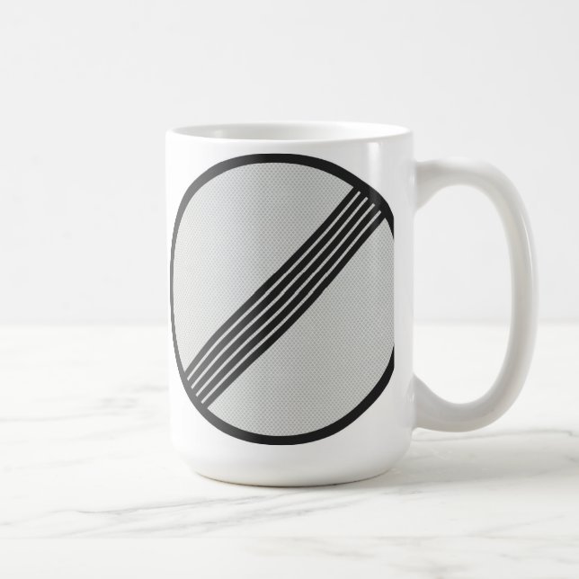 Mug Autoroute allemande "que restriction de vitesse" (Droite)