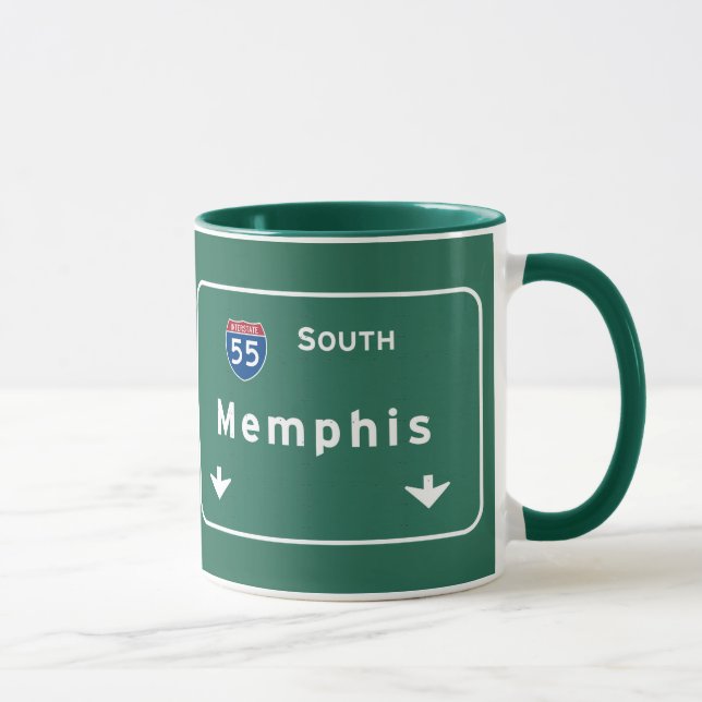 Mug Autoroute d'autoroute nationale de Memphis (Droite)