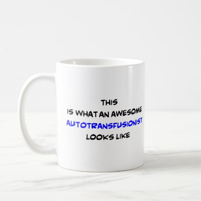 Mug autotransfusionniste, génial (Gauche)