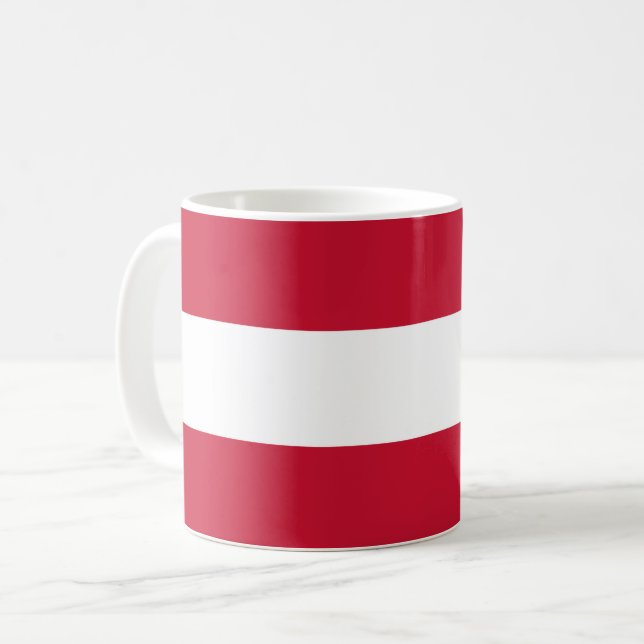 Mug Autriche Drapeau en céramique Musique (Devant gauche)