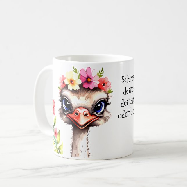 Mug Autruche 6 (Devant gauche)