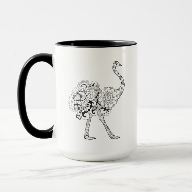 Mug Autruche inspirée (Gauche)