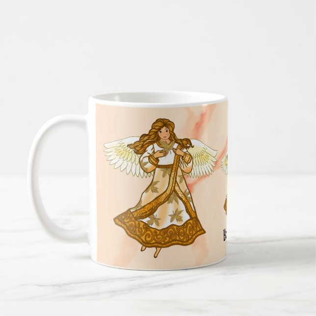 Mug Autumn Christian Angel (Gauche)