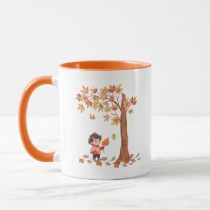 Mug  autumn leaves