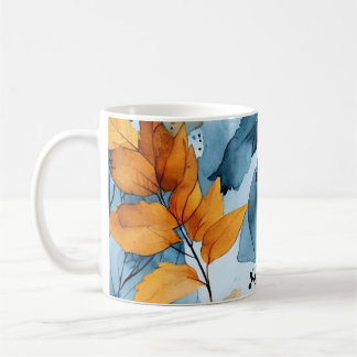 Mug Autumn Leaves Watercolor