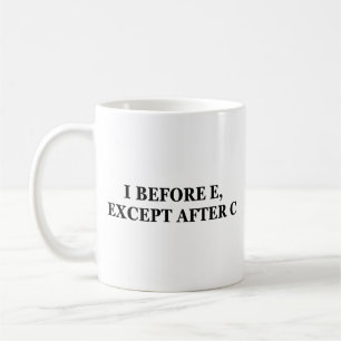 Mug Avant E, Sauf Après C Funny Enseignant anglais