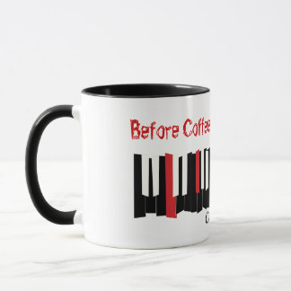 Mug Avant et après la boue intervale du diable du café