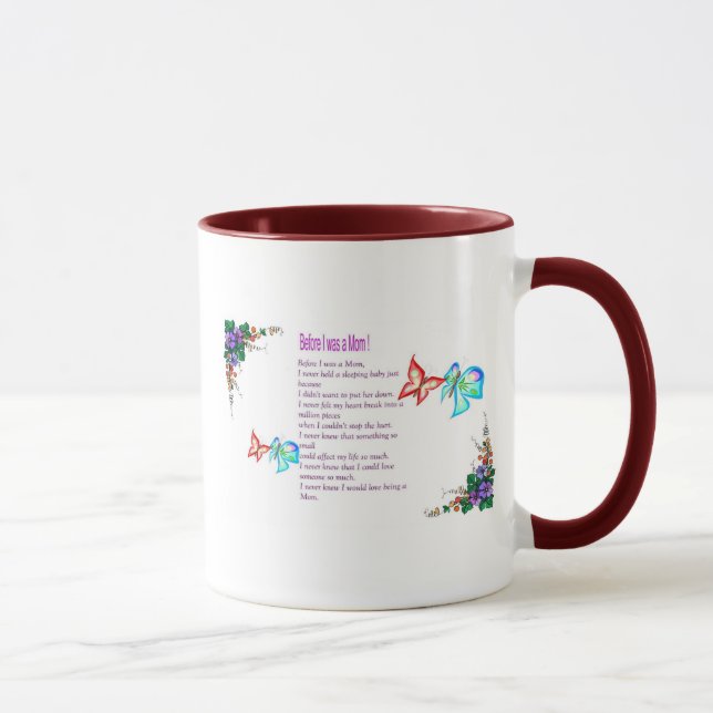 Mug avant que j'aie été une maman, (Droite)