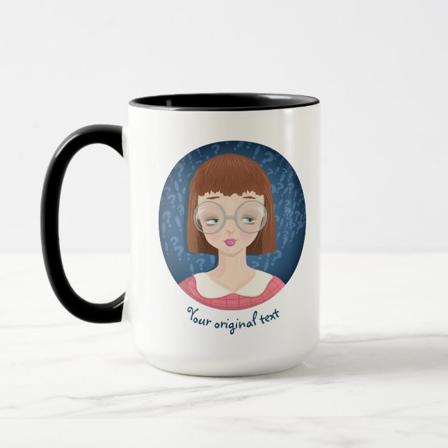 Mug Avatar geek fille (Gauche)