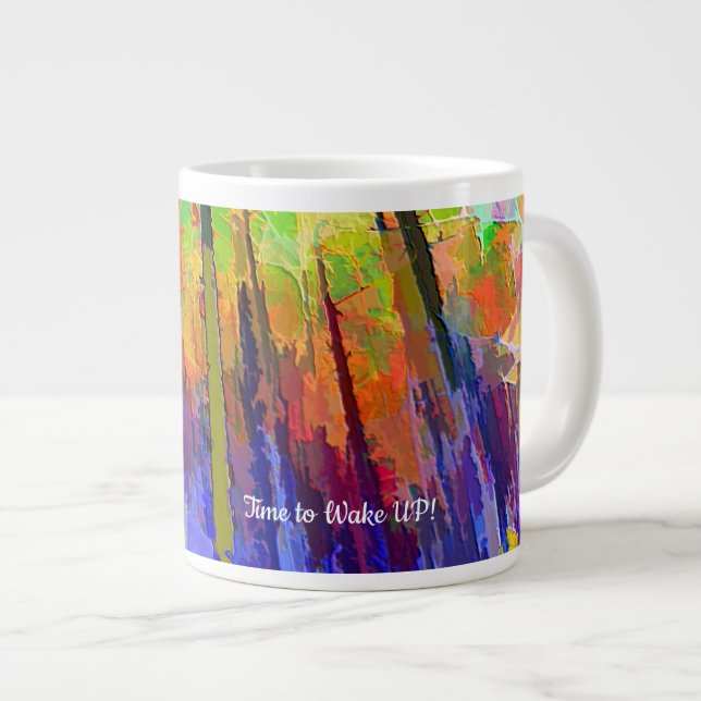 Mug avec Bright Abstract Design (Devant droit)