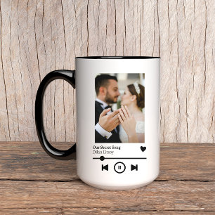 Mug avec chanson photo personnalisée, cadeau d'ann