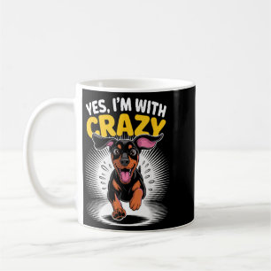 Mug Avec Chien Mignon Fou Doberman Pinscher Drôle de G